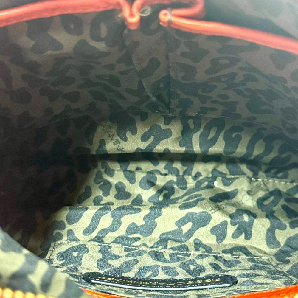 Rebecca Minkoff MAC Ostrich Leather Orange Gold - Picture 6 of 6